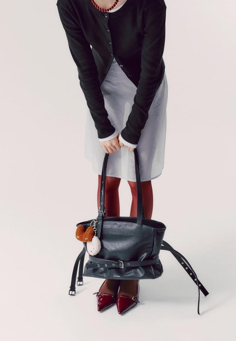 Trio Belt Corset Bag M Nappa Matt Black