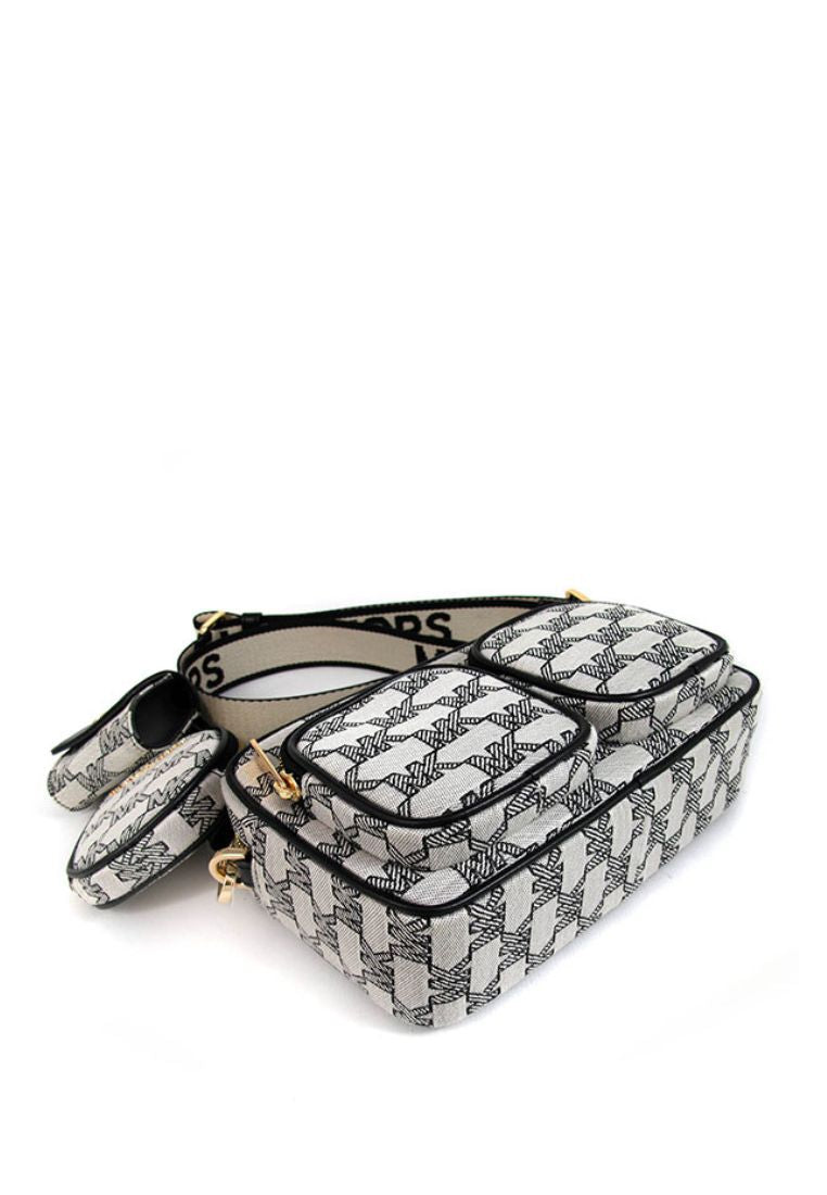 Jet Set Medium Pocket Crossbody With Attachments Black Multi