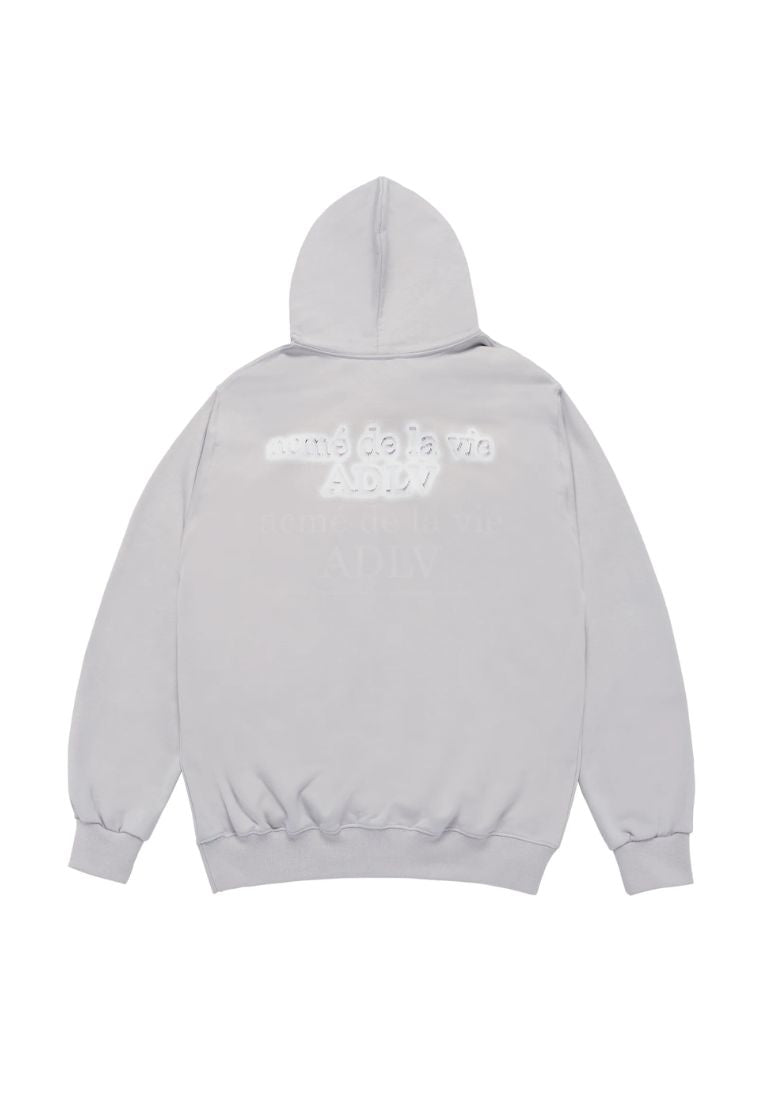 Retro Rabbit Hoodie Grey