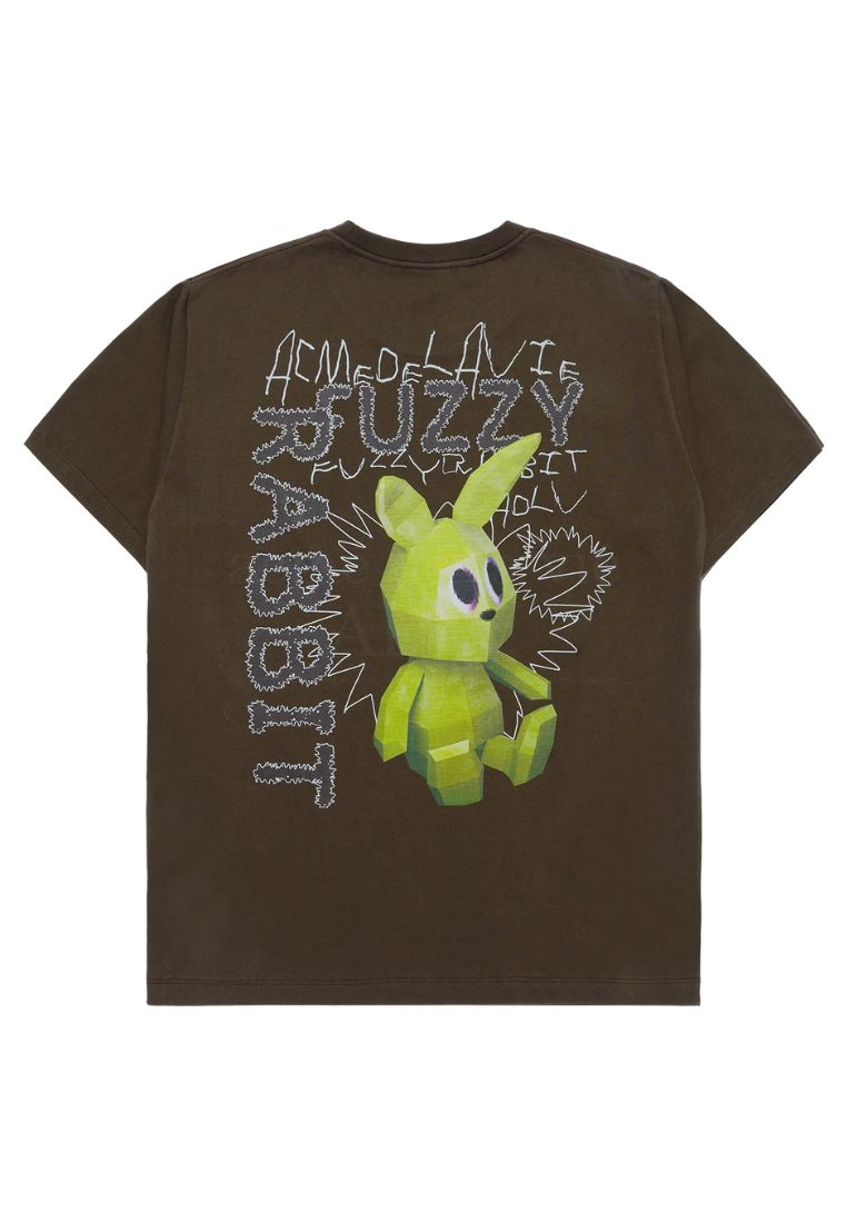 Retro Rabbit Short Sleeve T-Shirt Brown