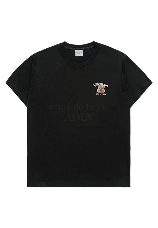 World Wide Travel Quokka Artwork Short Sleeve T-Shirt Black