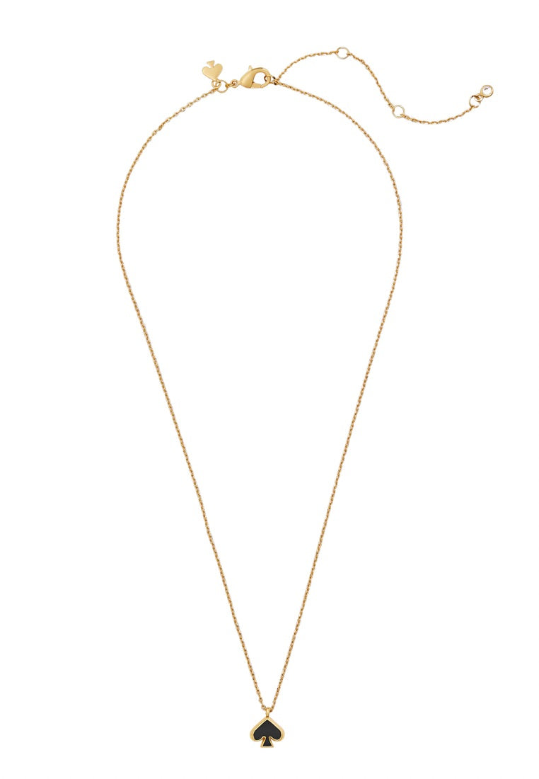 Everyday Spade Enamel Mini Pendant Black