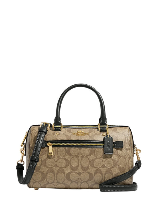 Rowan Satchel In Signature Canvas Amazon Green