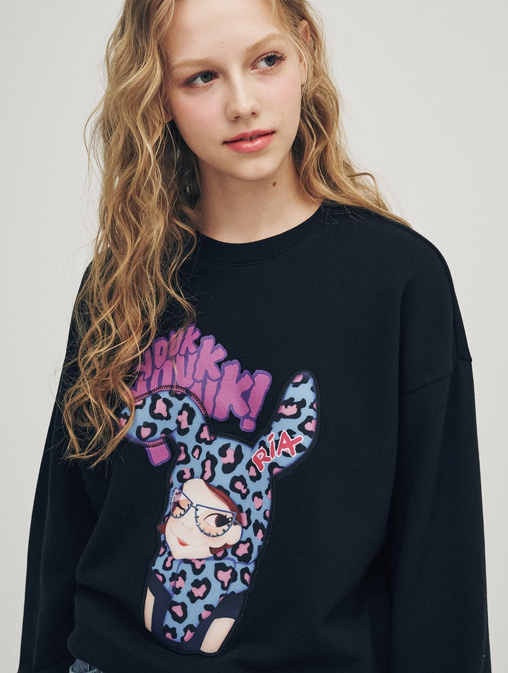 Leopard Rabbit Sweatshirt F Ria