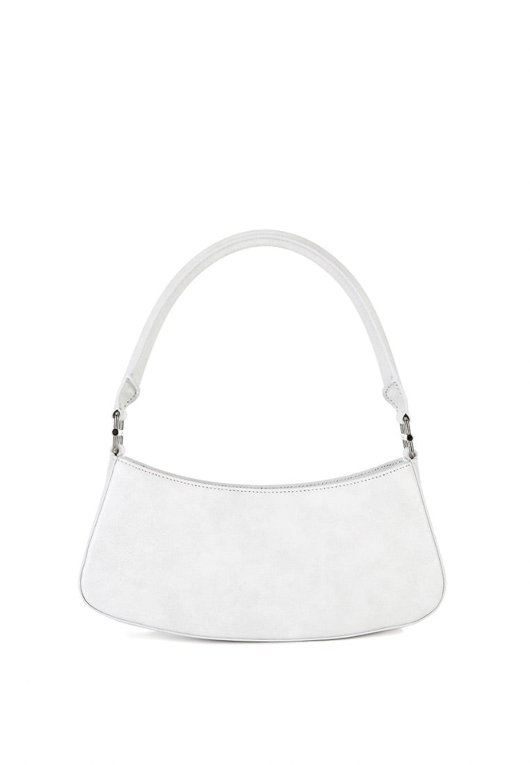 Belted Brocle - Marble White