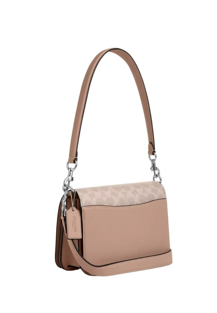 Quinn Bag In Signature Canvas Silver Sand Taupe