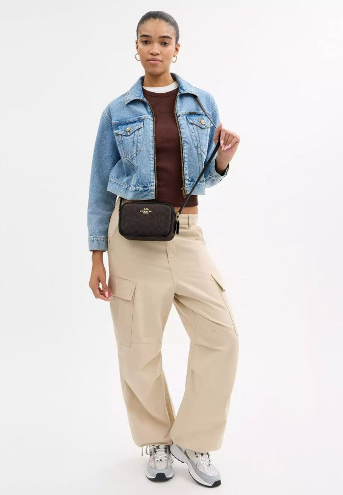 Mini Jamie Camera Bag Gold Walnut Black