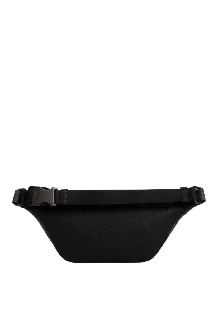 Warren Mini Belt Bag In Signature Canvas Black Copper Charcoal Black