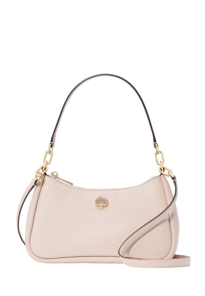 Kayla Embellished Spade Convertible Shoulder Bag Powdered Sugar