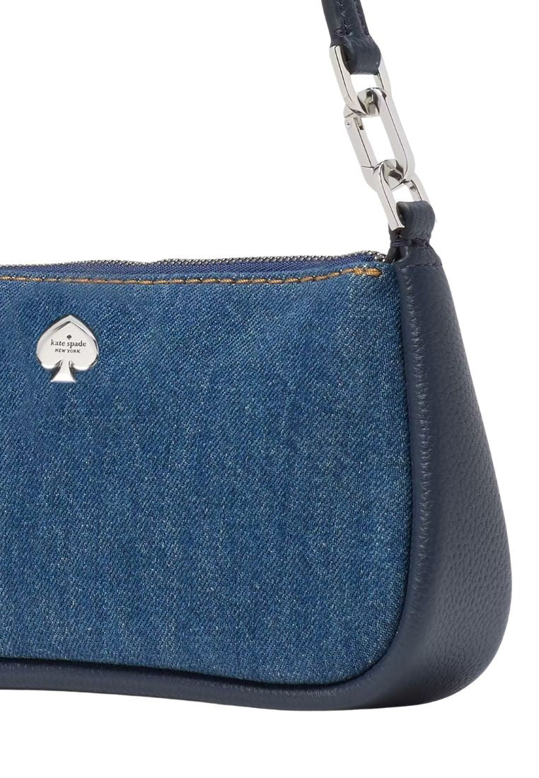 Kayla Denim Convertible Wristlet Blue Multicolor
