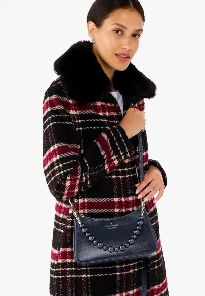 Madison Faux Pearl Medium Convertible Crossbody Parisian Navy