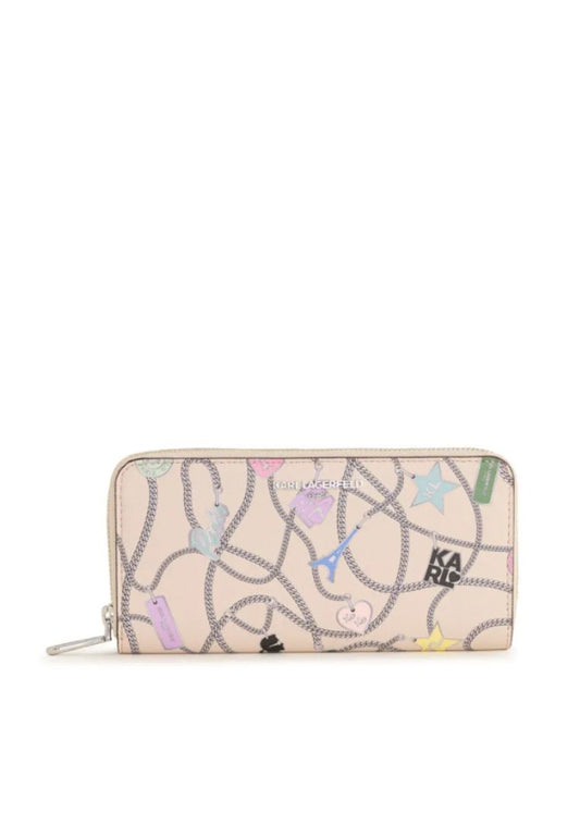 Maybelle Zip Around Wallet KHK Silver