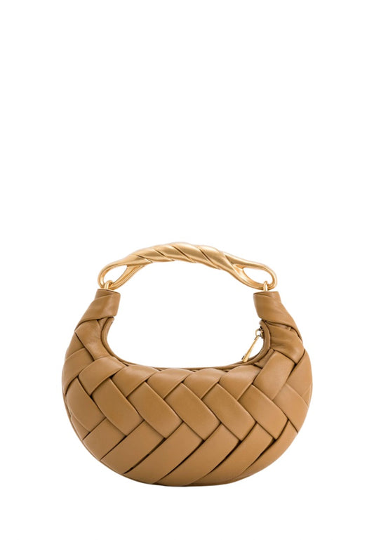 Orla Weave Handbag - Brown