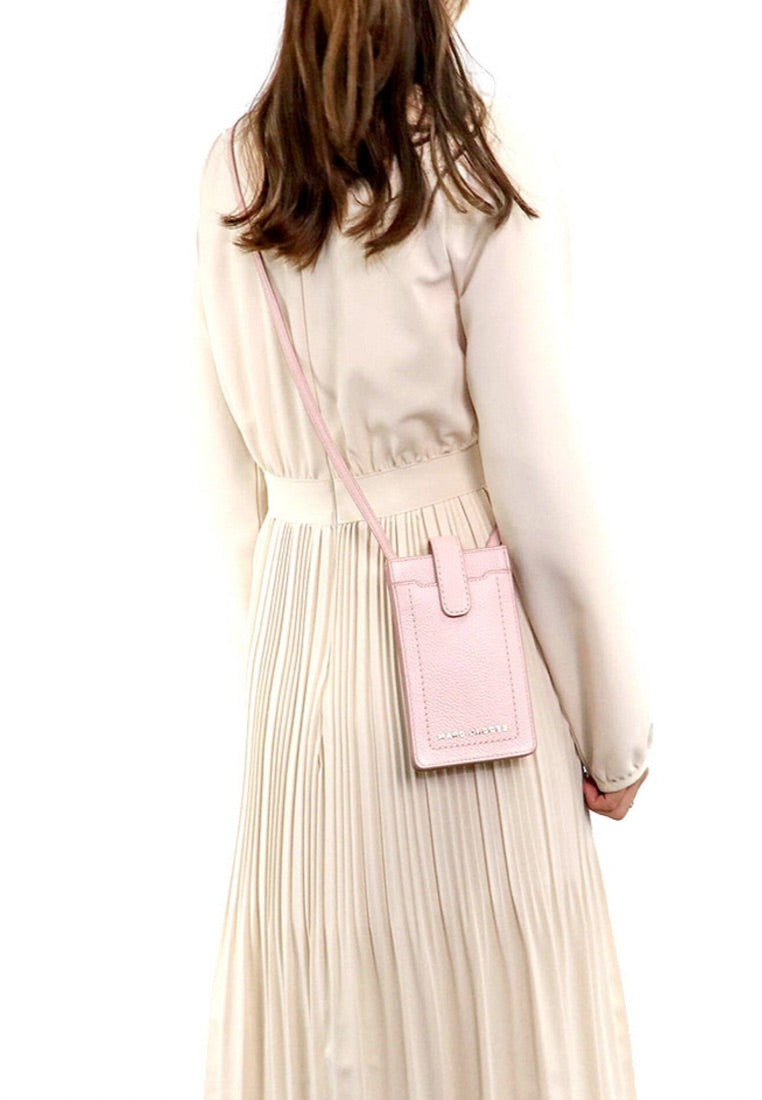 Groove Leather Phone Crossbody Peach Whip