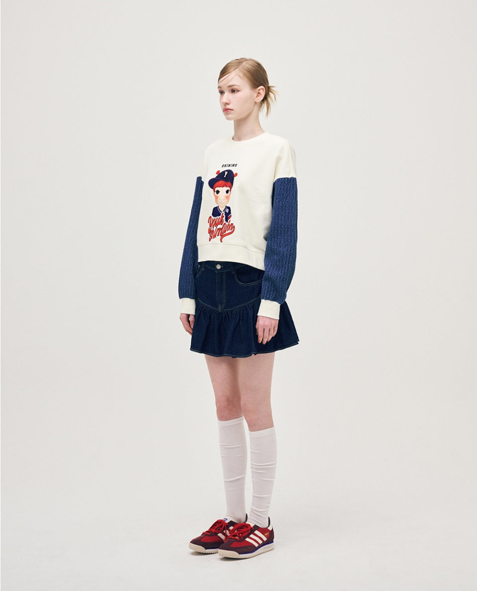 Color Point Sweatshirt F Gaeddongi
