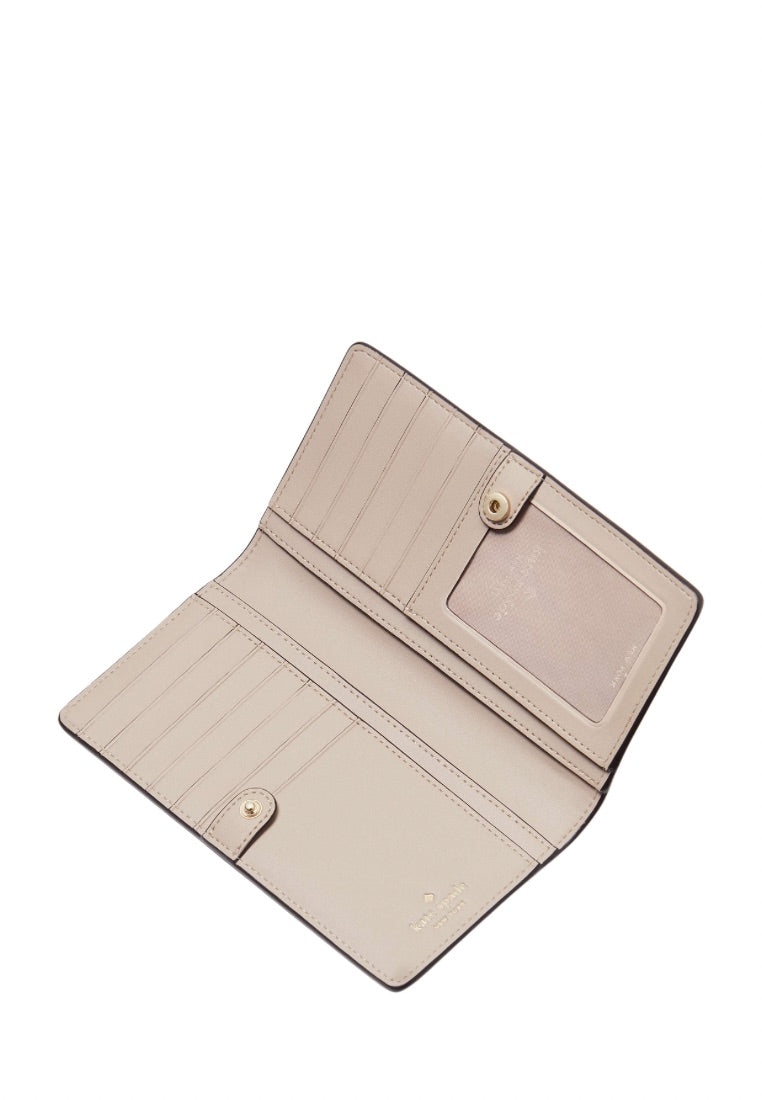 Dana Large Slim Bifold Wallet Warm Beige