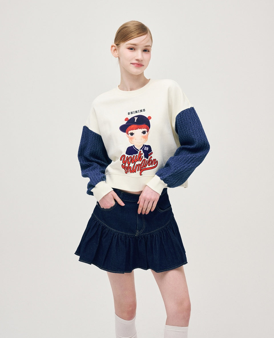 Color Point Sweatshirt F Gaeddongi