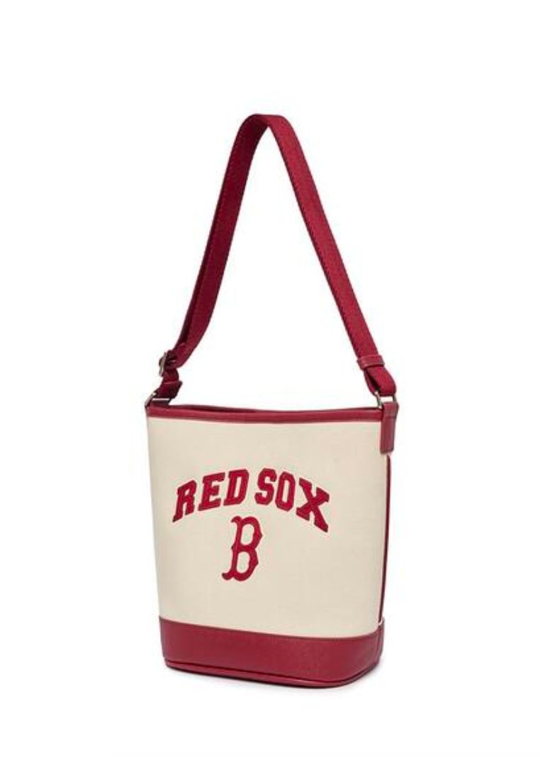Varsity Basic Canvas Bucket Bag BOSTON RED SOX cream