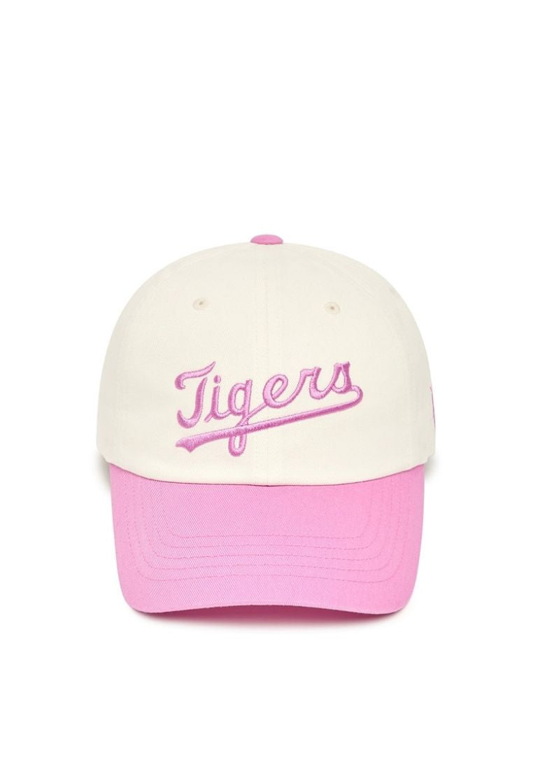 Cursive Color Block Unstructured Ball Cap DETROIT TIGERS Violet