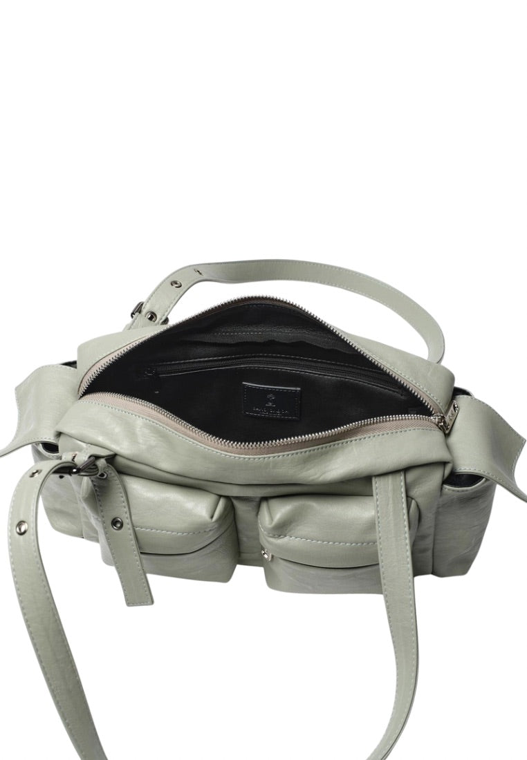 Pocket Utility Bag M Brushed Mint Gray