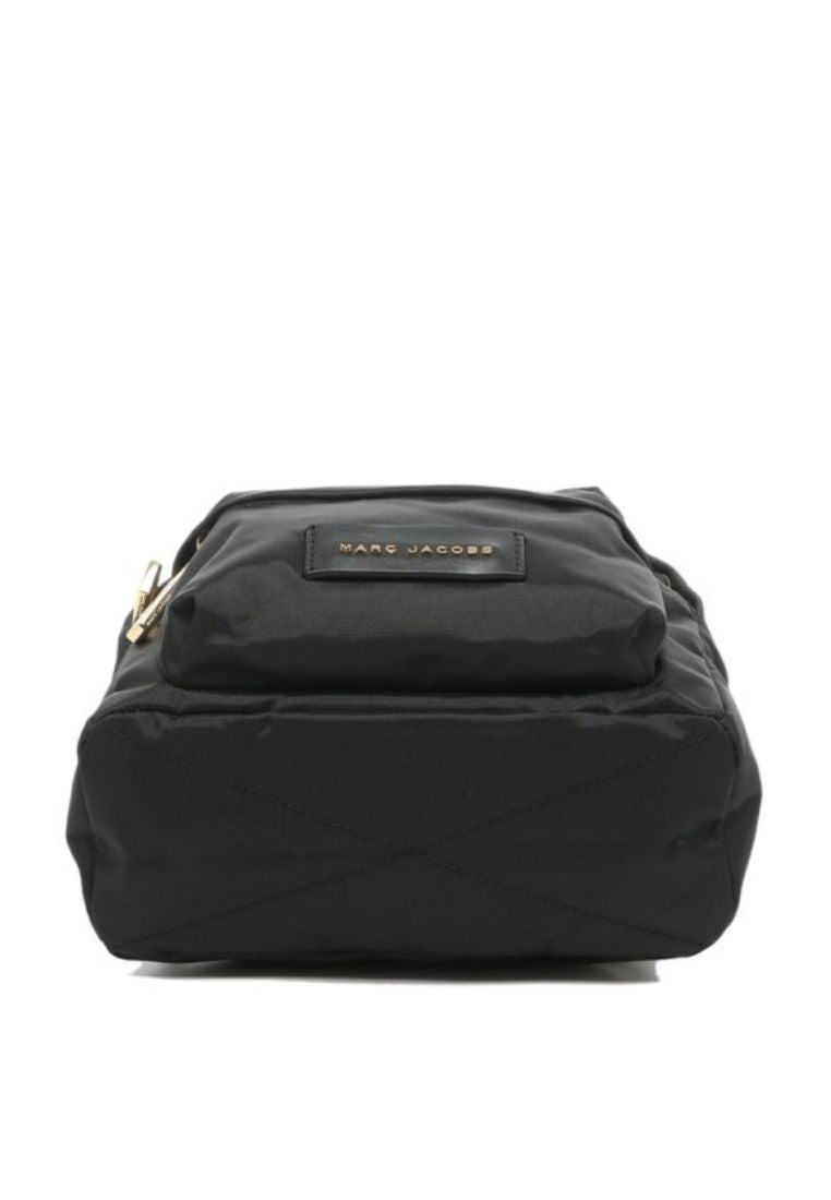 Varsity Black Nylon Mini Backpack