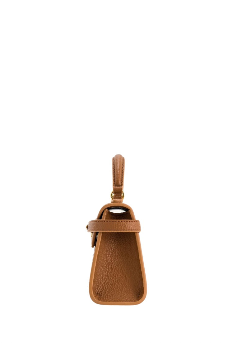 Elise Top Handle Bag - Brown