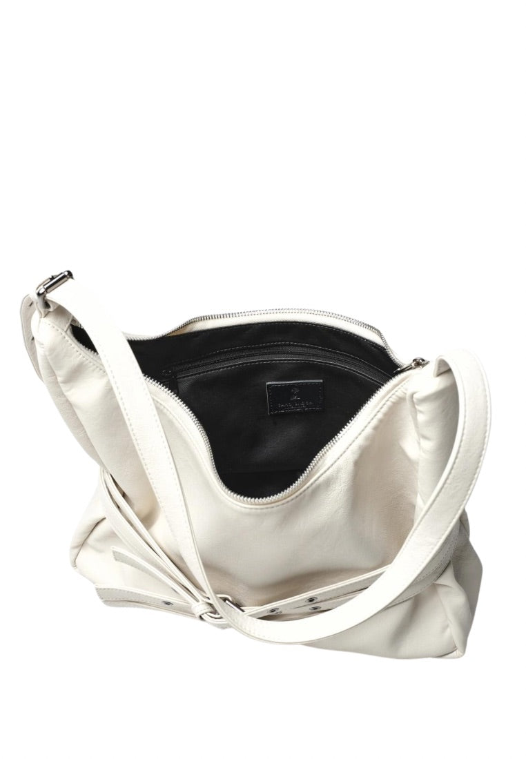 Trio Belt Mug Bag L Nappa Ivory