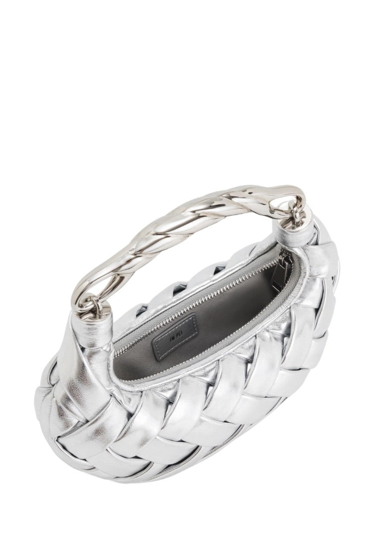 Orla Weave Handbag - Silver