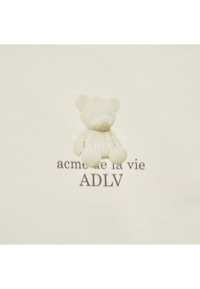 Fuzzy Bear Hoodie Ivory