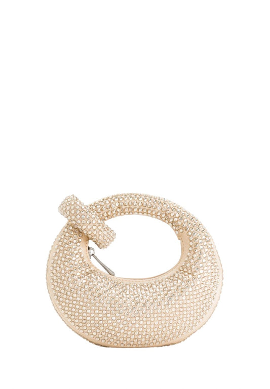 Abacus Artificial Crystal Mini Top Handle Bag - Yellow