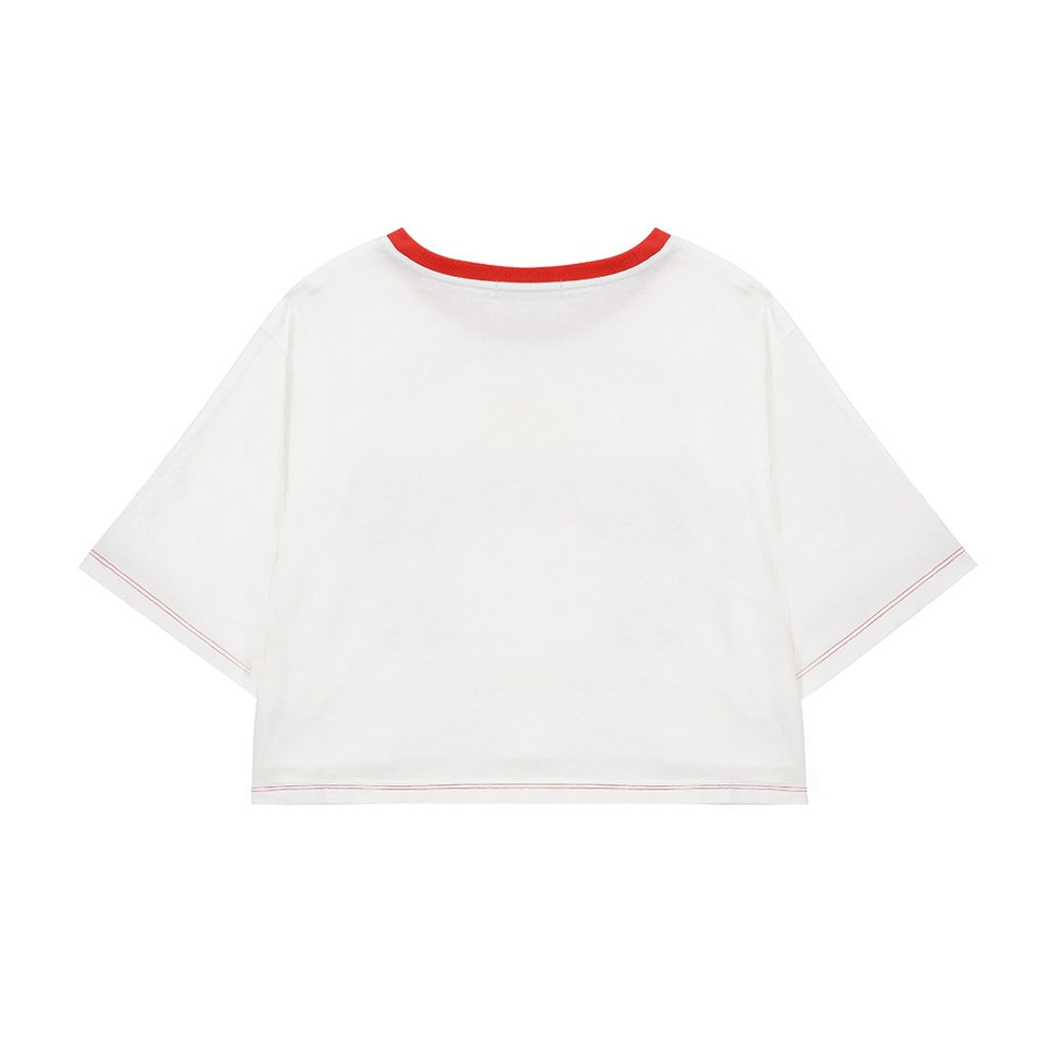 Berry Base Semi Crop T-Shirt F Ria