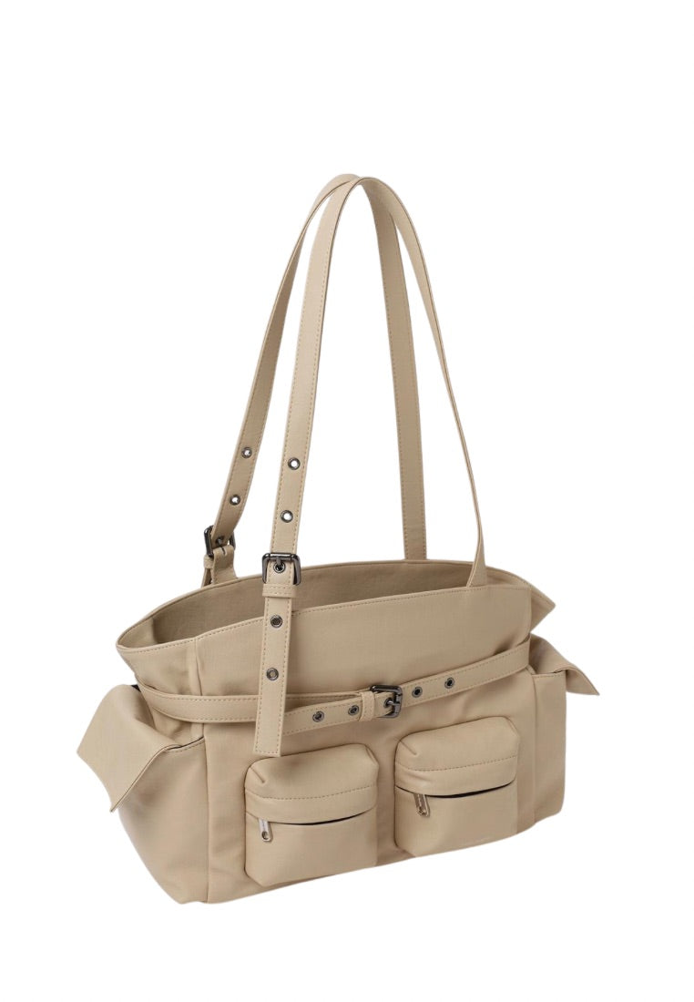 Pocket Corset Bag M Nappa Milktea