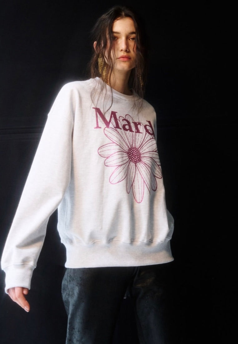 Sweatshirt FlowerMardi Glitter Heather Violet