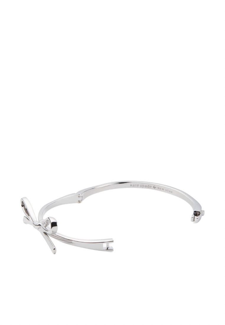 Skinny Mini Bow Bangle Silver