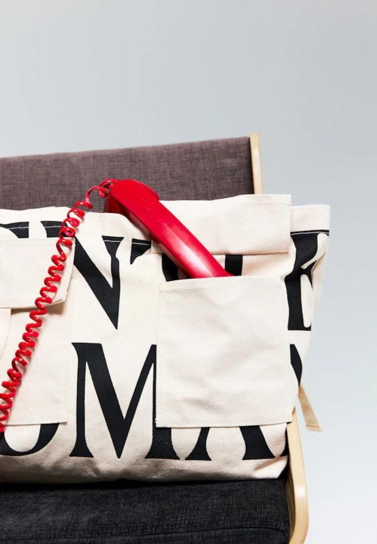 Double Pocket Tote Cream