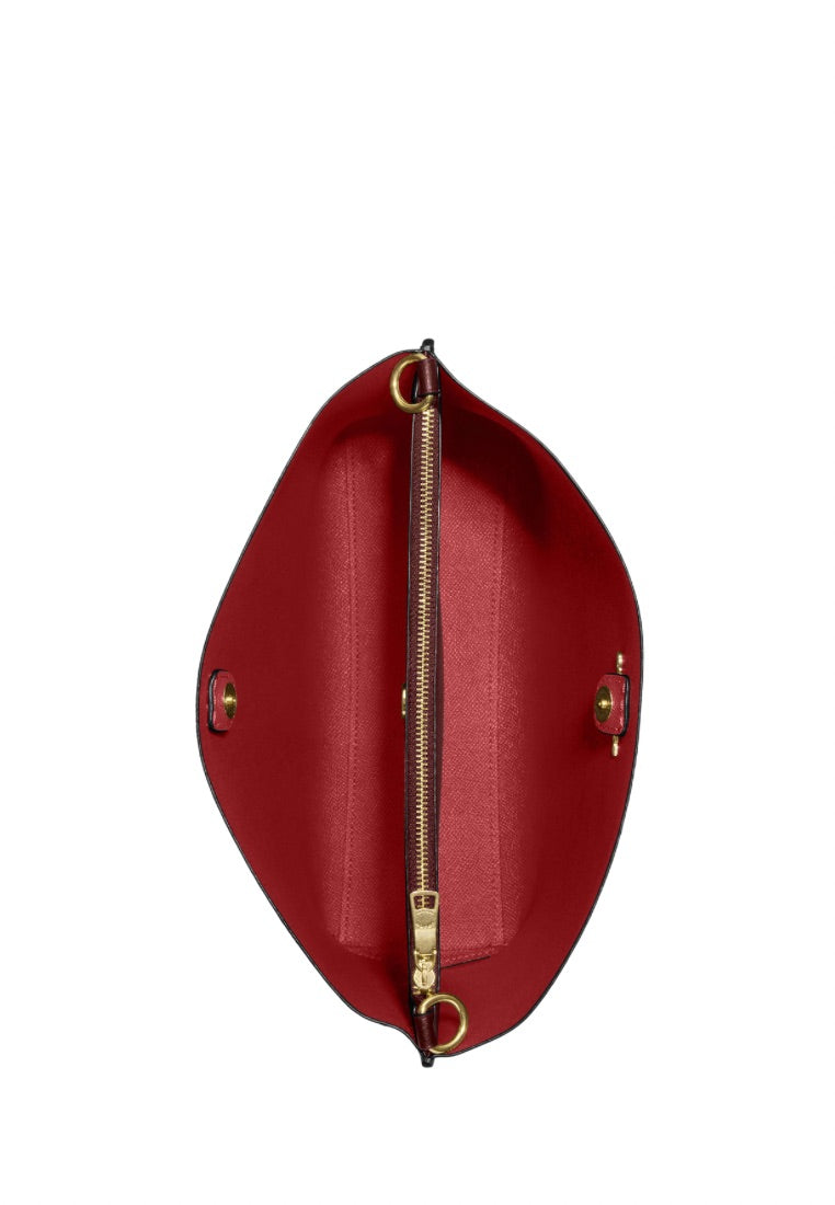 Mollie Bucket Bag In Signature Canvas Brown 1941 Red