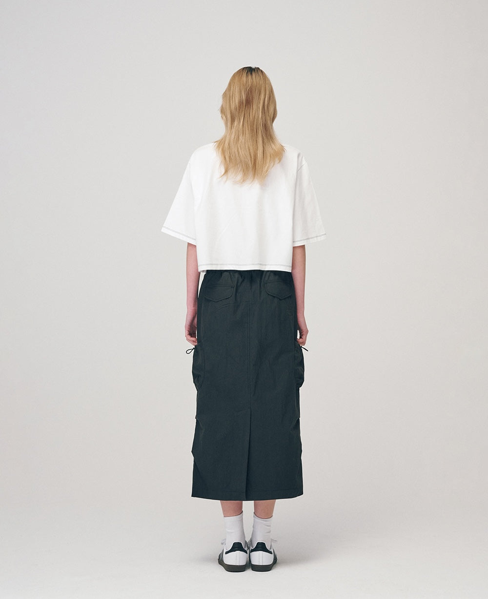 Base Crayon Semi Crop T-Shirt F Gaeddongi