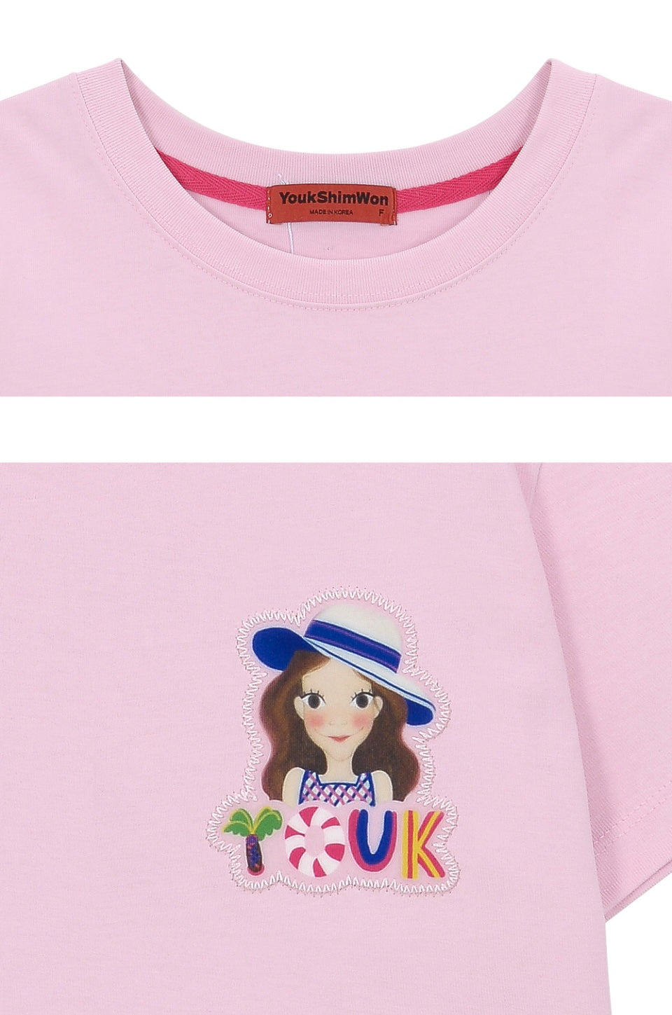 Summer Lettering Crop T-Shirt F Luna