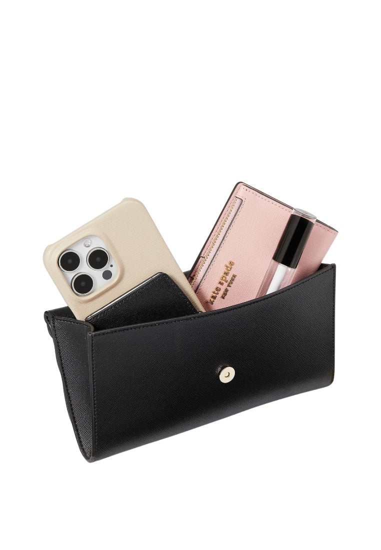 Dana Small Flap Crossbody Black