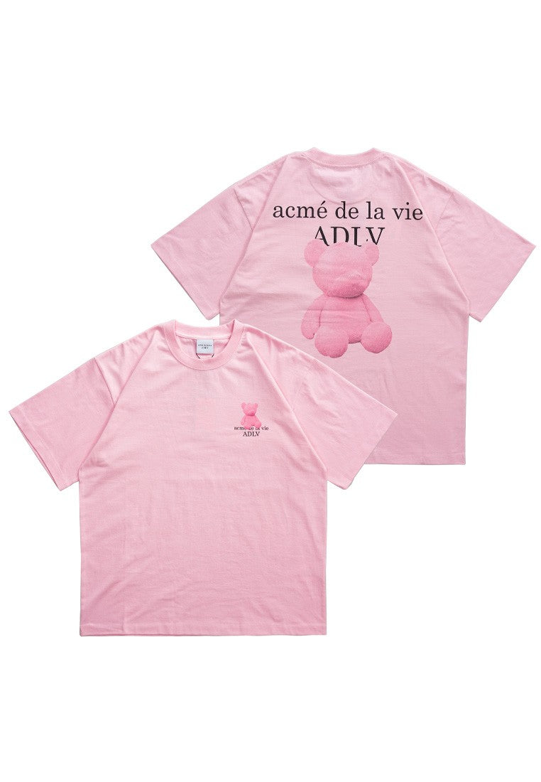 Fuzzy Bear T-Shirt Light Pink