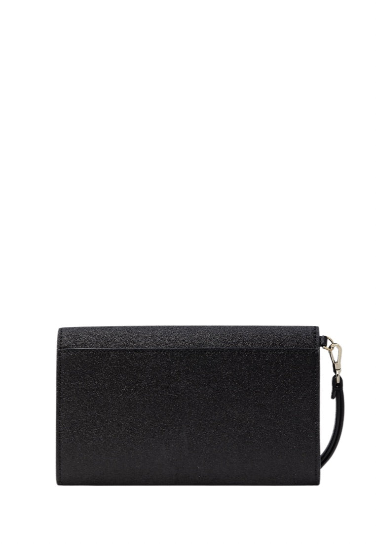 Tinsel Boxed Medium Phone Wristlet Black