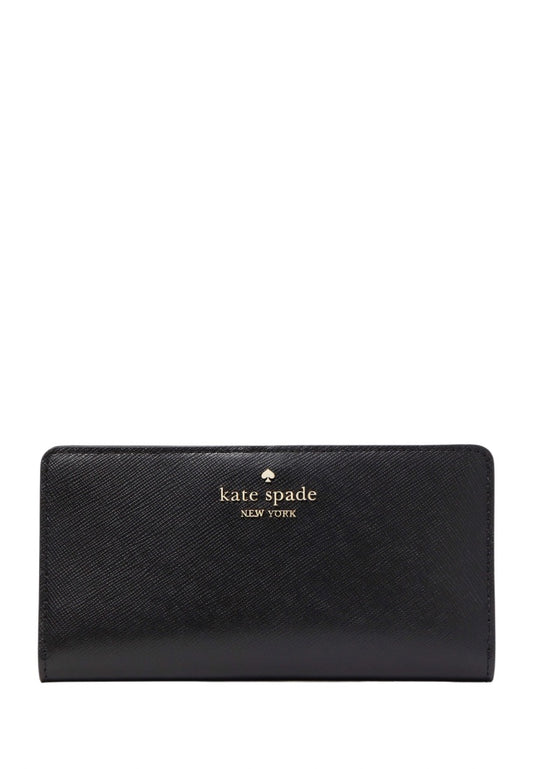Madison Large Slim Bifold Wallet Black