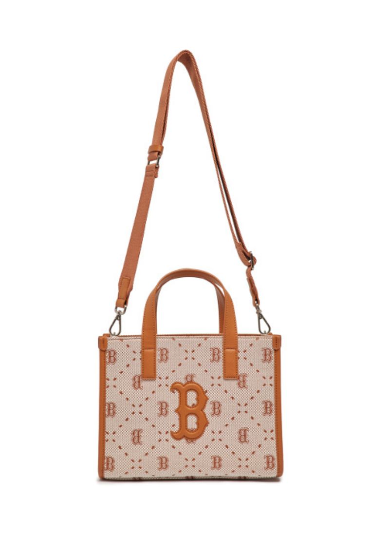 Big Dia MONOGRAM Jacquard S-Tote Bag Boston Red Sox Brown