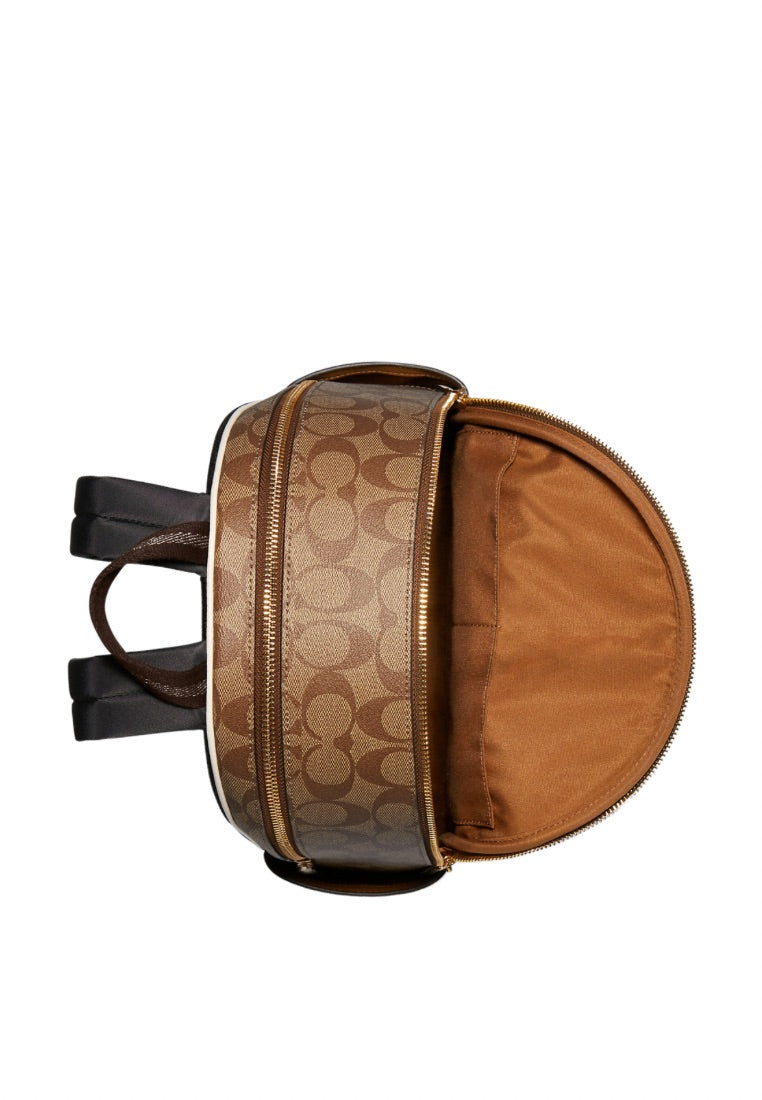 Court Backpack In Signature Canvas Khaki Chalk