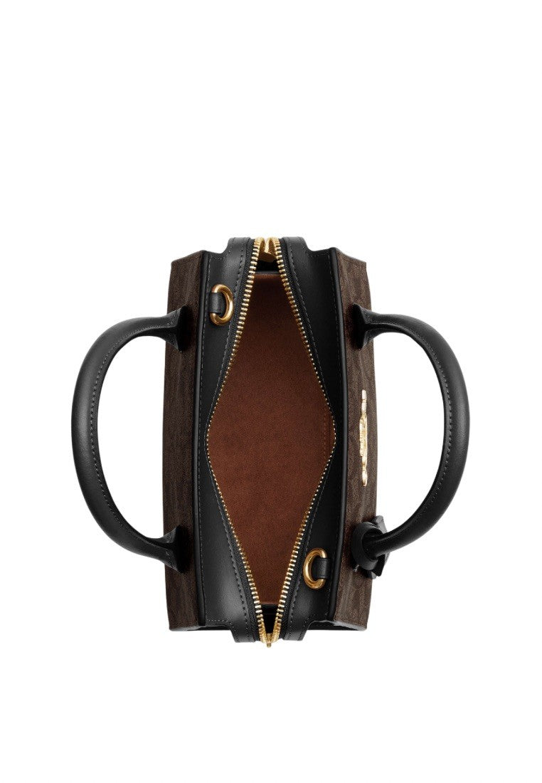 Andrea Carryall Bag In Signature Canvas Brown Black