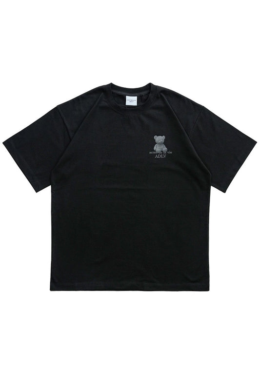 Fuzzy Bear T-Shirt Black