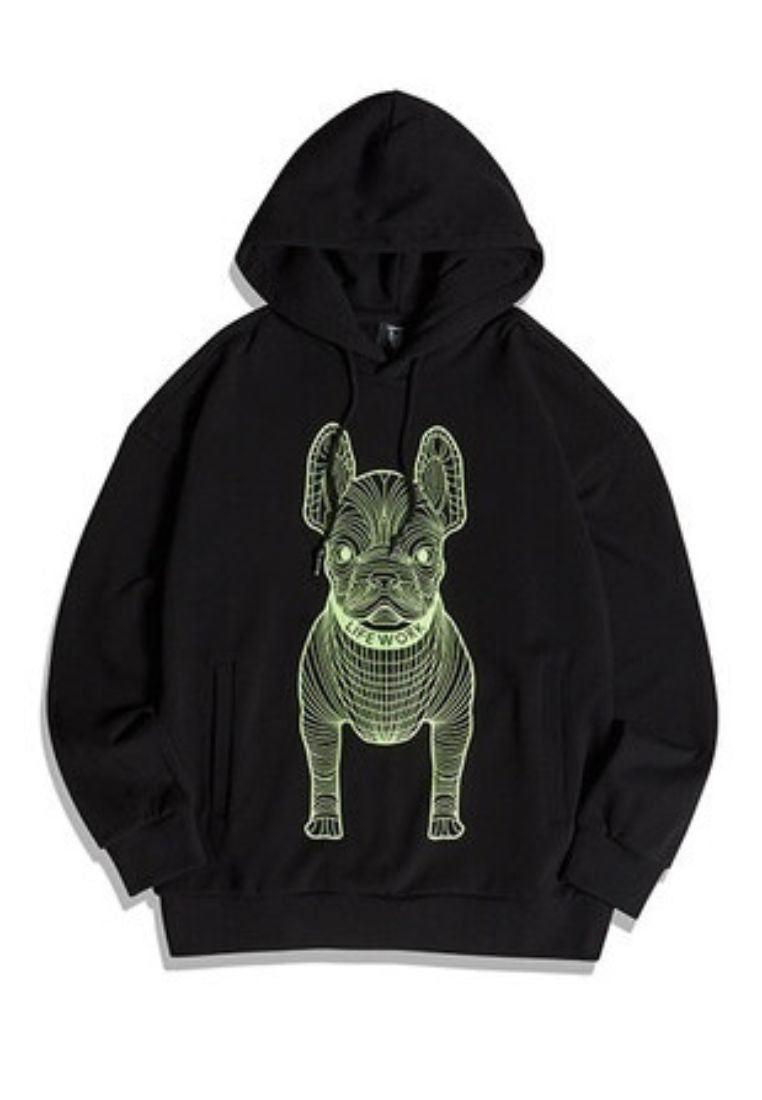 Big Radog Hoodie Deep Black