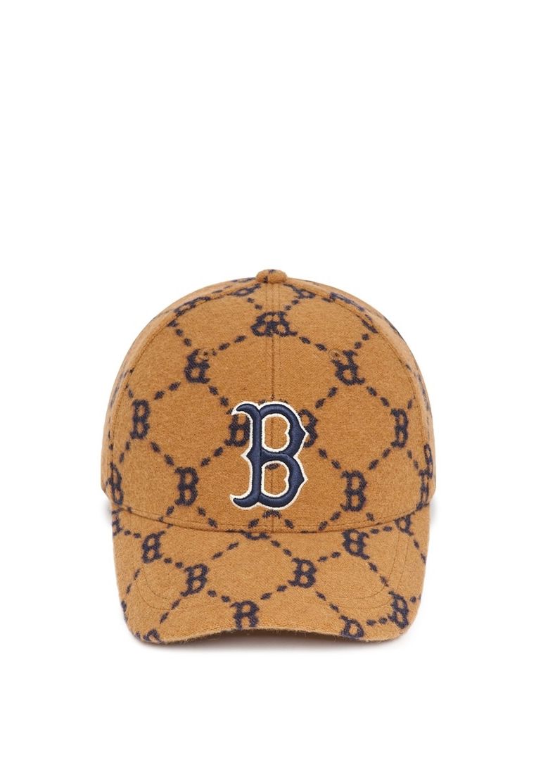 Dia MONOGRAM Wool Structured Ball Cap BOSTON REDSOX beige