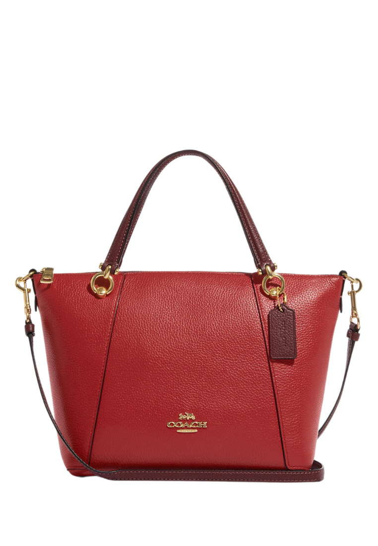Kacey Satchel In Colorblock Red Apple Multi