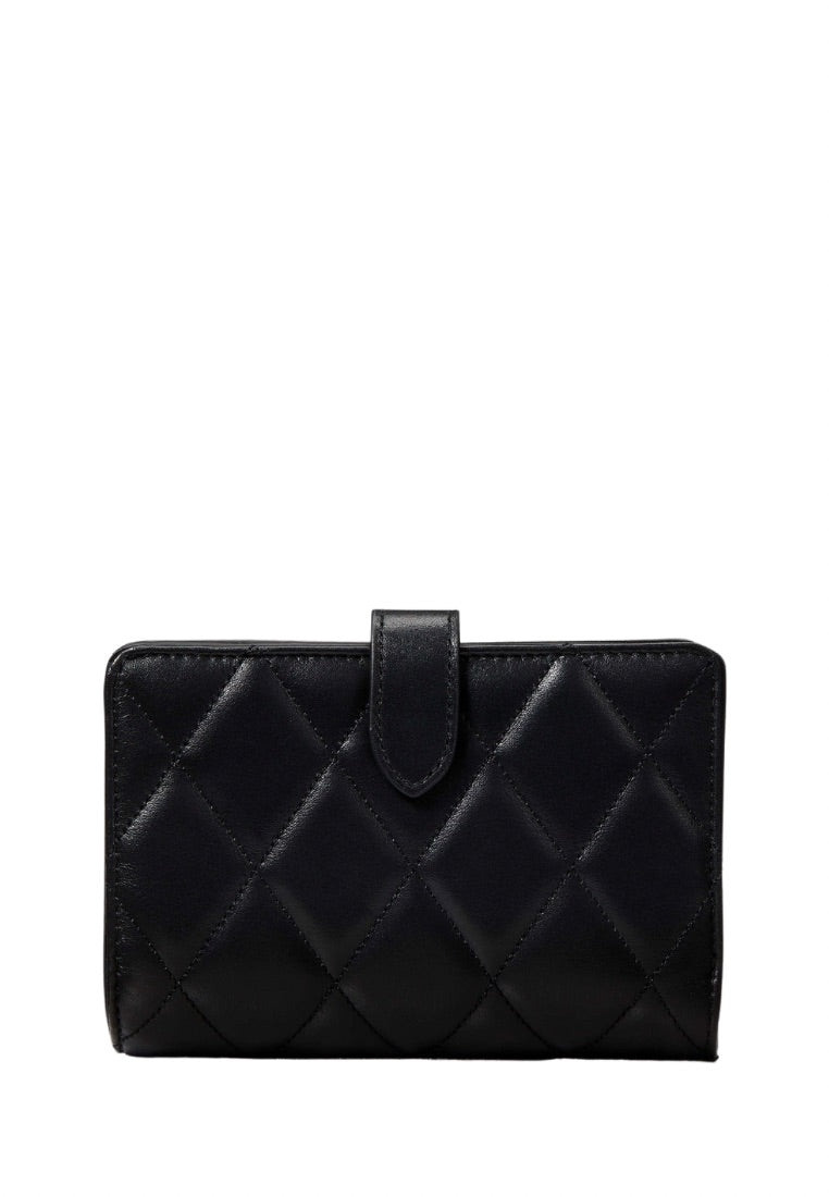 Carey Medium Compact Bifold Wallet Black